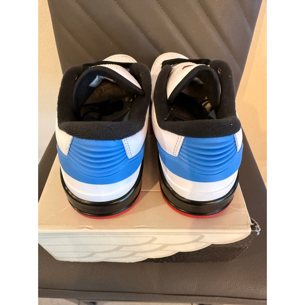 Men's Air Jordan 2/3 Sneakers Size 8 White Black Blue Red - Picture 4 of 10
